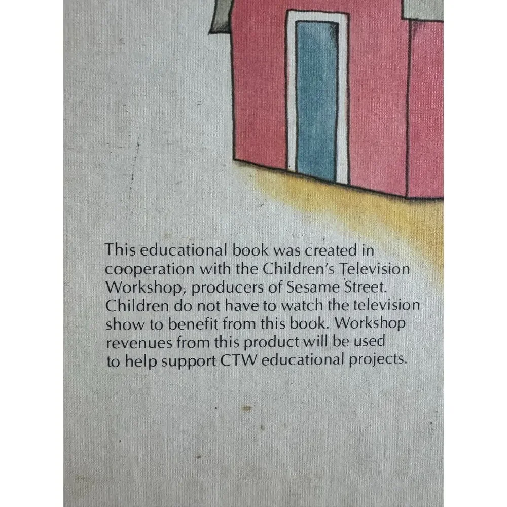 Vintage Sesame Street Book Lot Grover Little Red Hen Golden Press 1980 1981